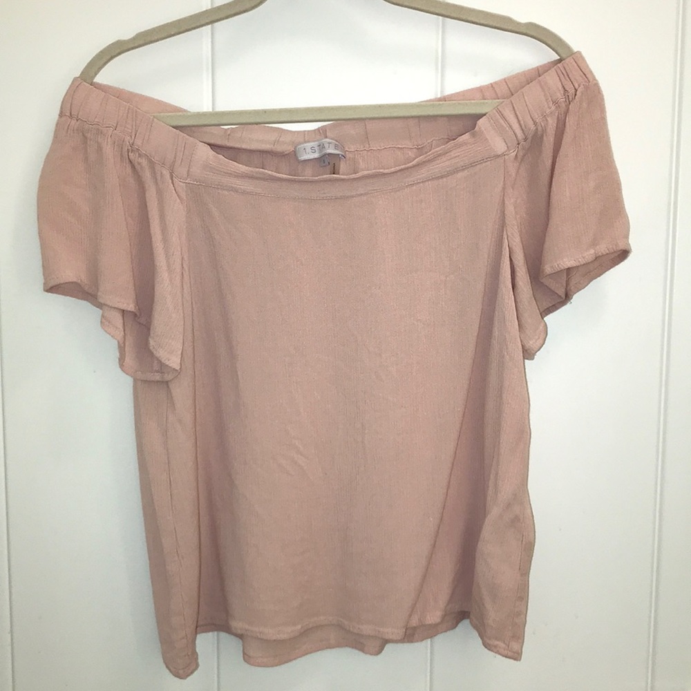 Blush Pink Off the Shoulder Top
